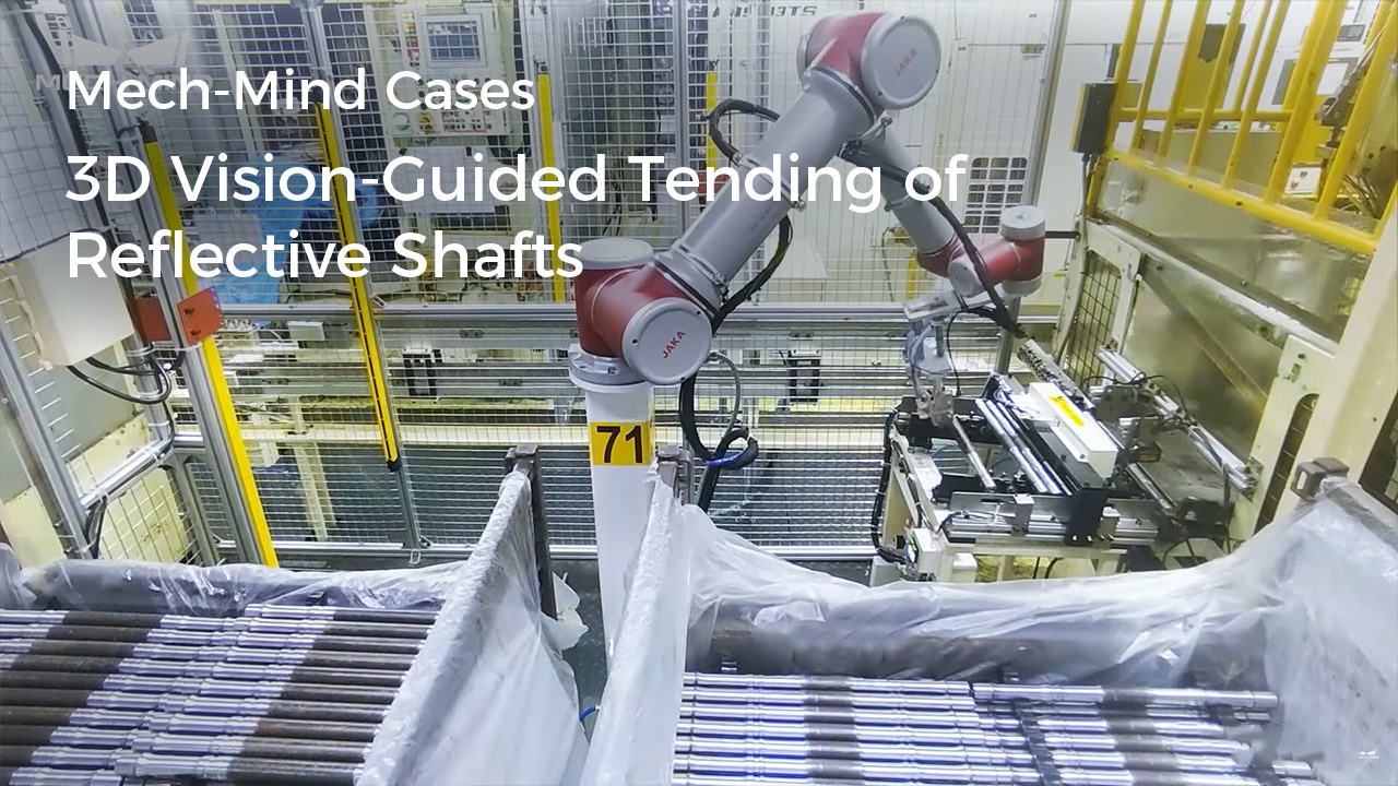 3D Vision-Guided Tending of Reflective Shafts
