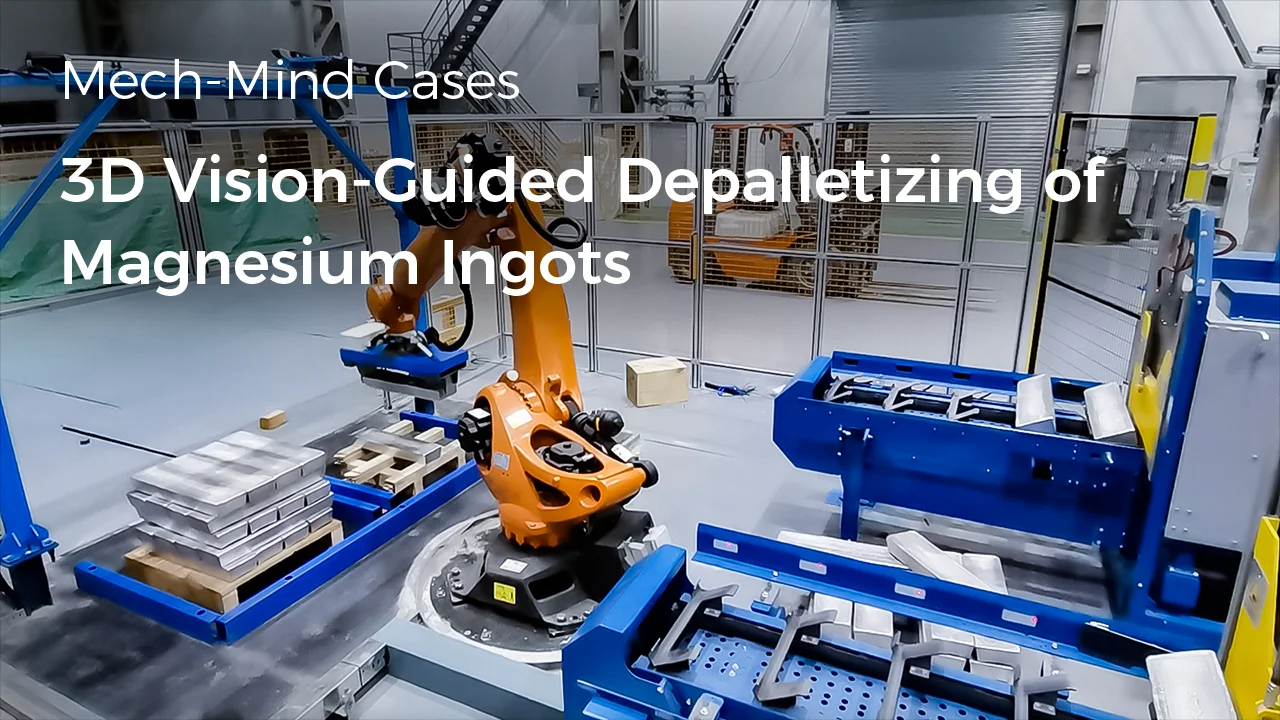 3D Vision-Guided Depalletizing of Magnesium Ingots