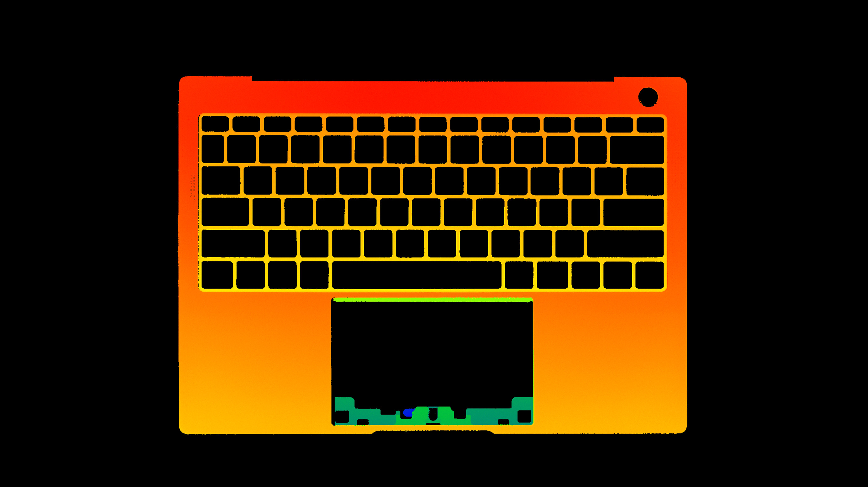Laptop-Oberteil-C-Schale