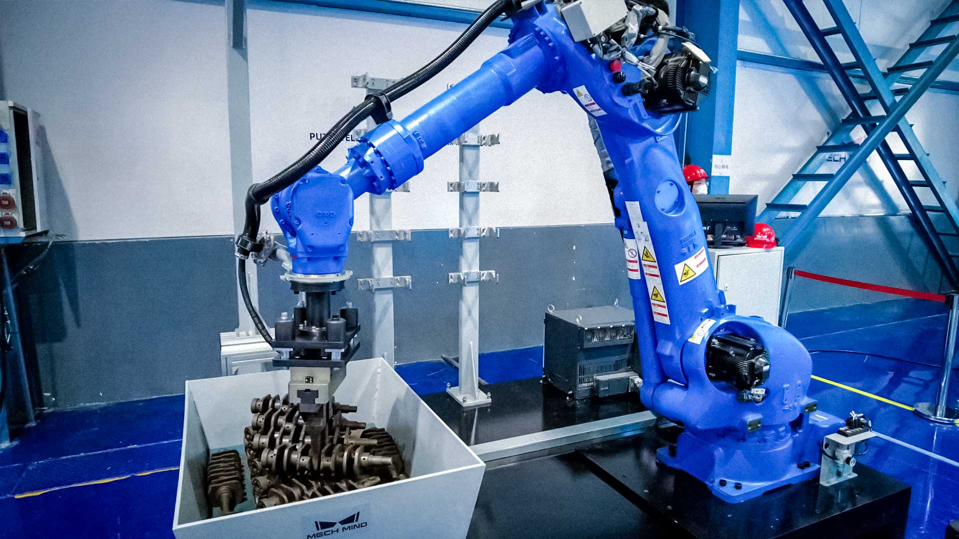 3D Vision-Guided Randomly-Piled Crankshaft Bin Picking
